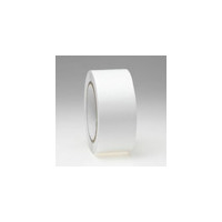 Výstražná samolepící PVC páska (návin) - Bílá - odolná